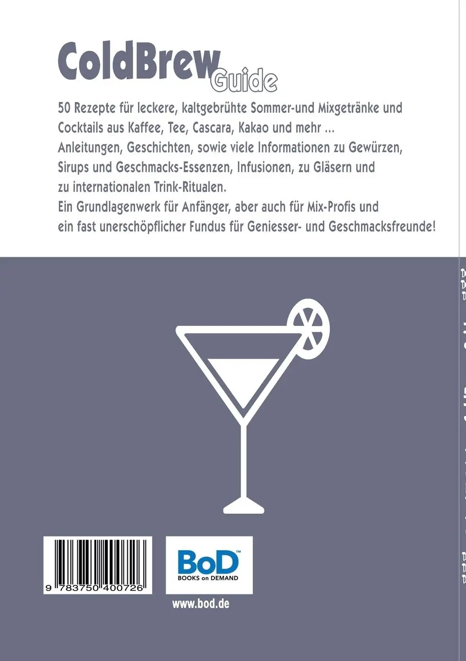 Rückseite: 9783750400726 | ColdBrew-Guide | Roland W. Schulze | Taschenbuch | 120 S. | Deutsch