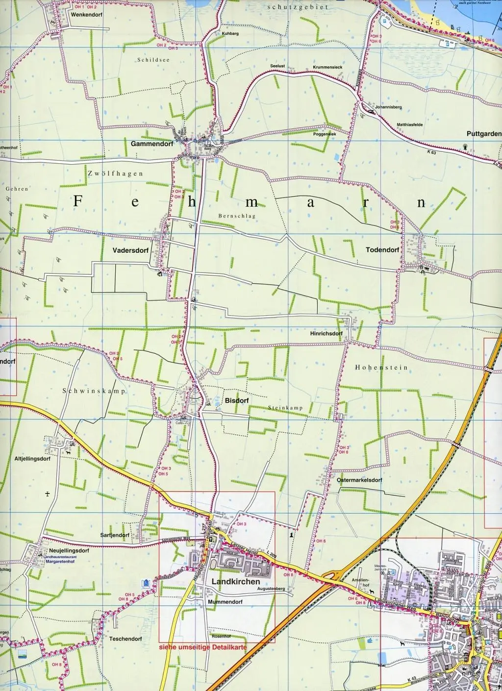 Bild: 9783896410726 | Fehmarn, KVplan, Radkarte/Freizeitkarte/Stadtplan, 1:27.500 / 1:12.500