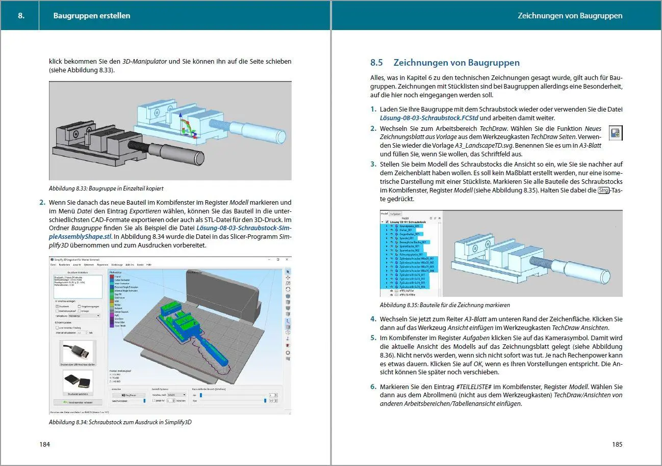 Bild: 9783988100726 | FreeCAD - 3D Modellierung, Architektur, Mechanik - Einstieg und...