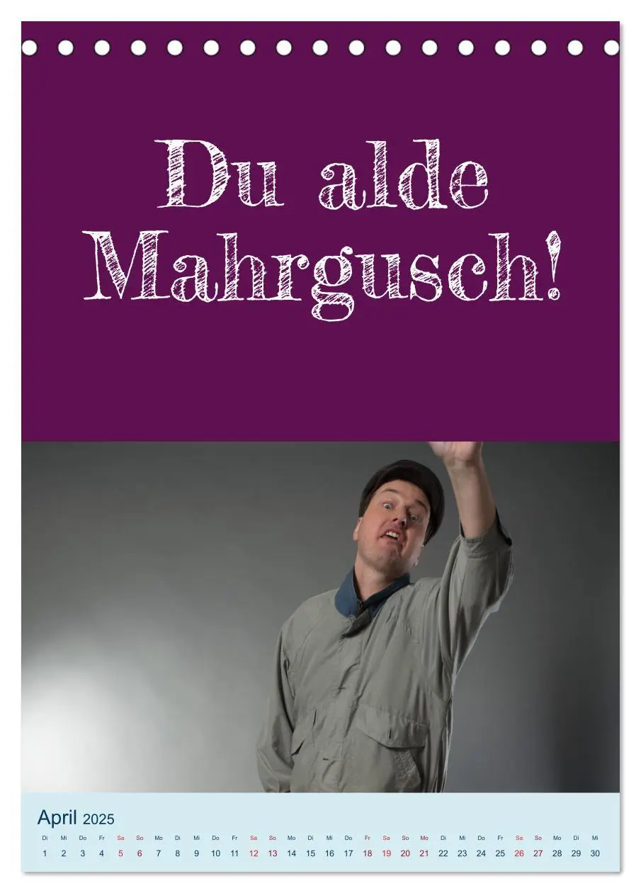 Bild: 9783457210826 | Erzgebirgischer Mundartkalender (Tischkalender 2025 DIN A5 hoch),...