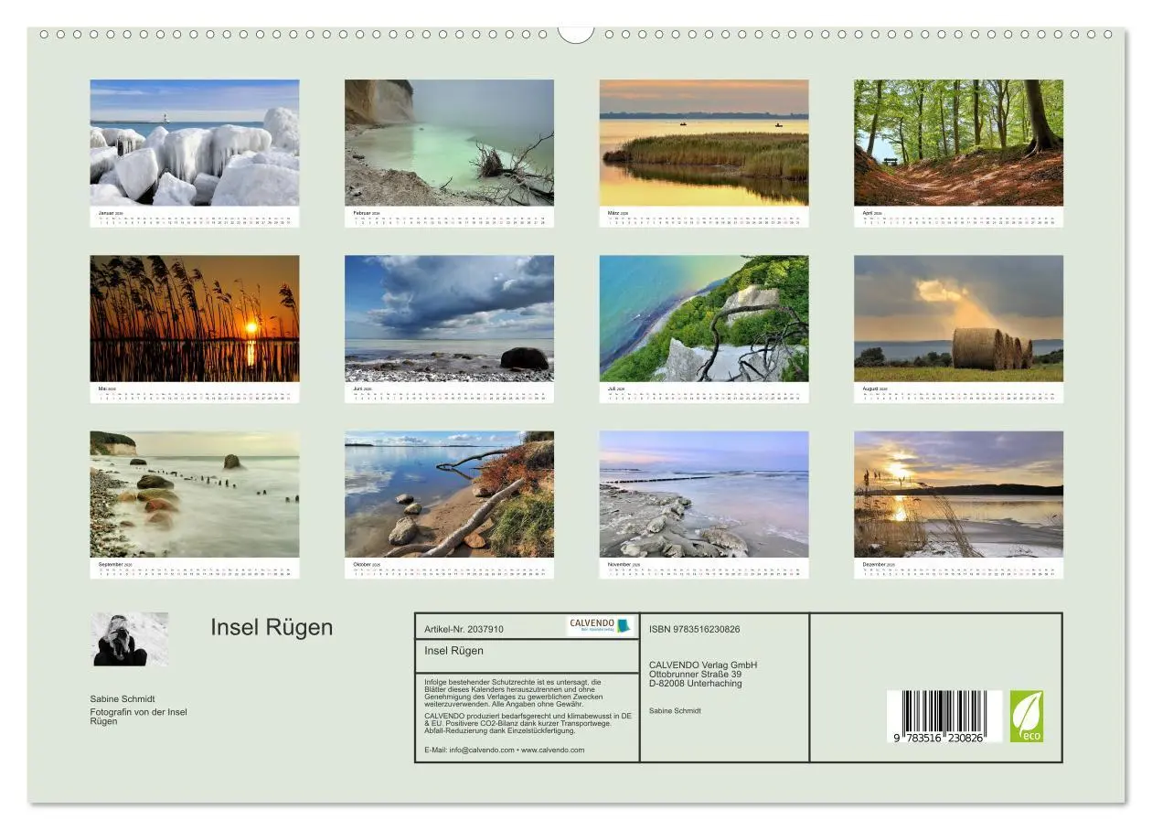 Bild: 9783516230826 | Insel Rügen (hochwertiger Premium Wandkalender 2026 DIN A2 quer),...
