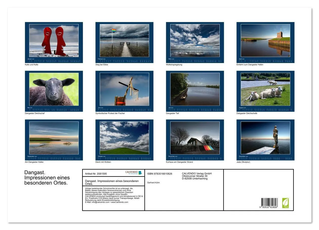 Bild: 9783516610826 | Dangast. Impressionen eines besonderen Ortes. (Wandkalender 2026...