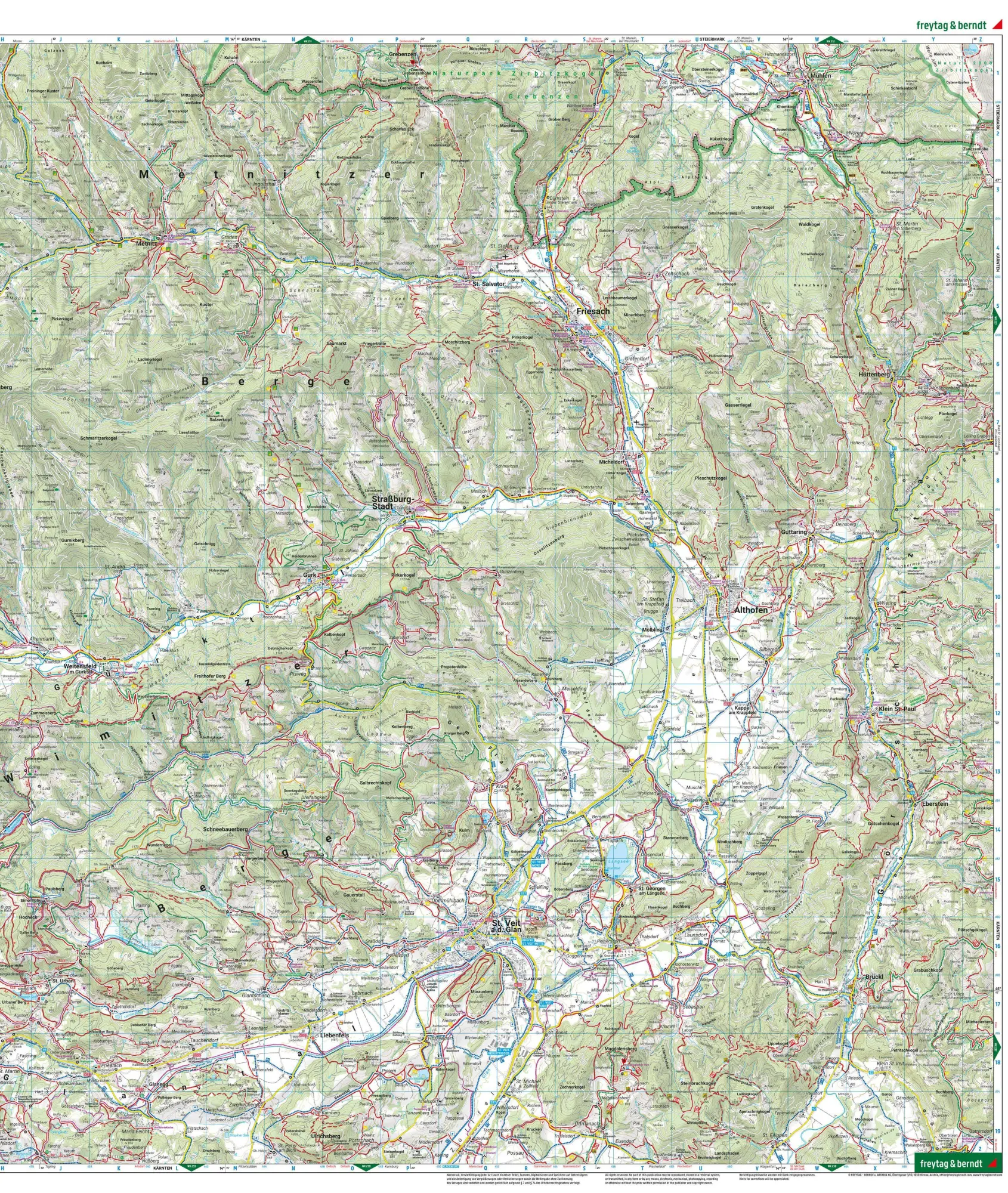 Bild: 9783707920826 | Mittelkärnten, Wander-, Rad- und Freizeitkarte 1:50.000, freytag &amp;...