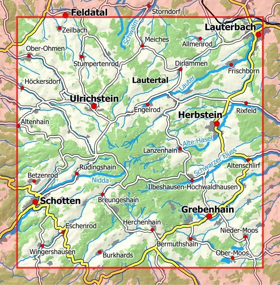 Bild: 9783960990826 | Hoher Vogelsberg 1 : 25 000 | (Land-)Karte | 1 S. | Deutsch | 2018