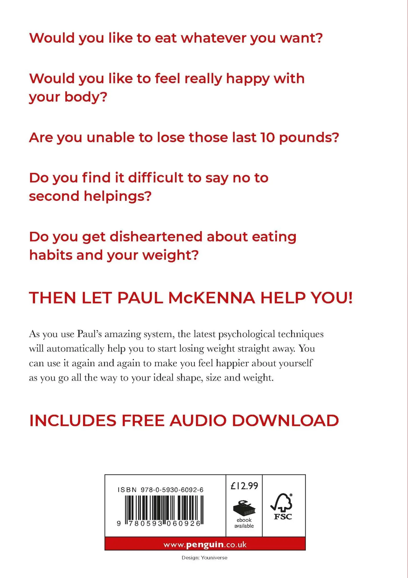 Rückseite: 9780593060926 | I Can Make You Thin | The No. 1 Bestseller | Paul Mckenna | Buch