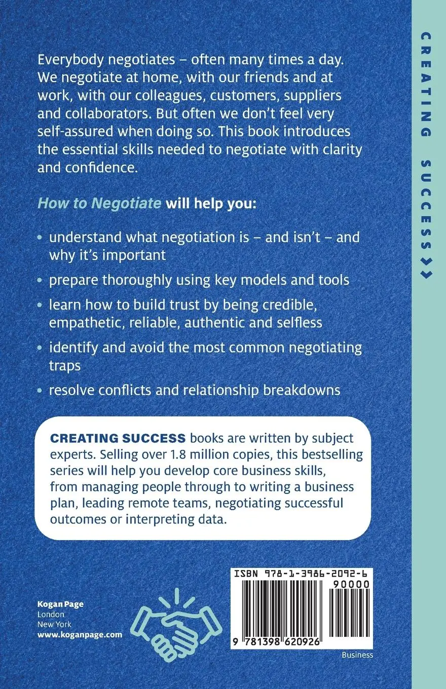 Rückseite: 9781398620926 | How to Negotiate | Mike Clayton | Taschenbuch | Creating Success