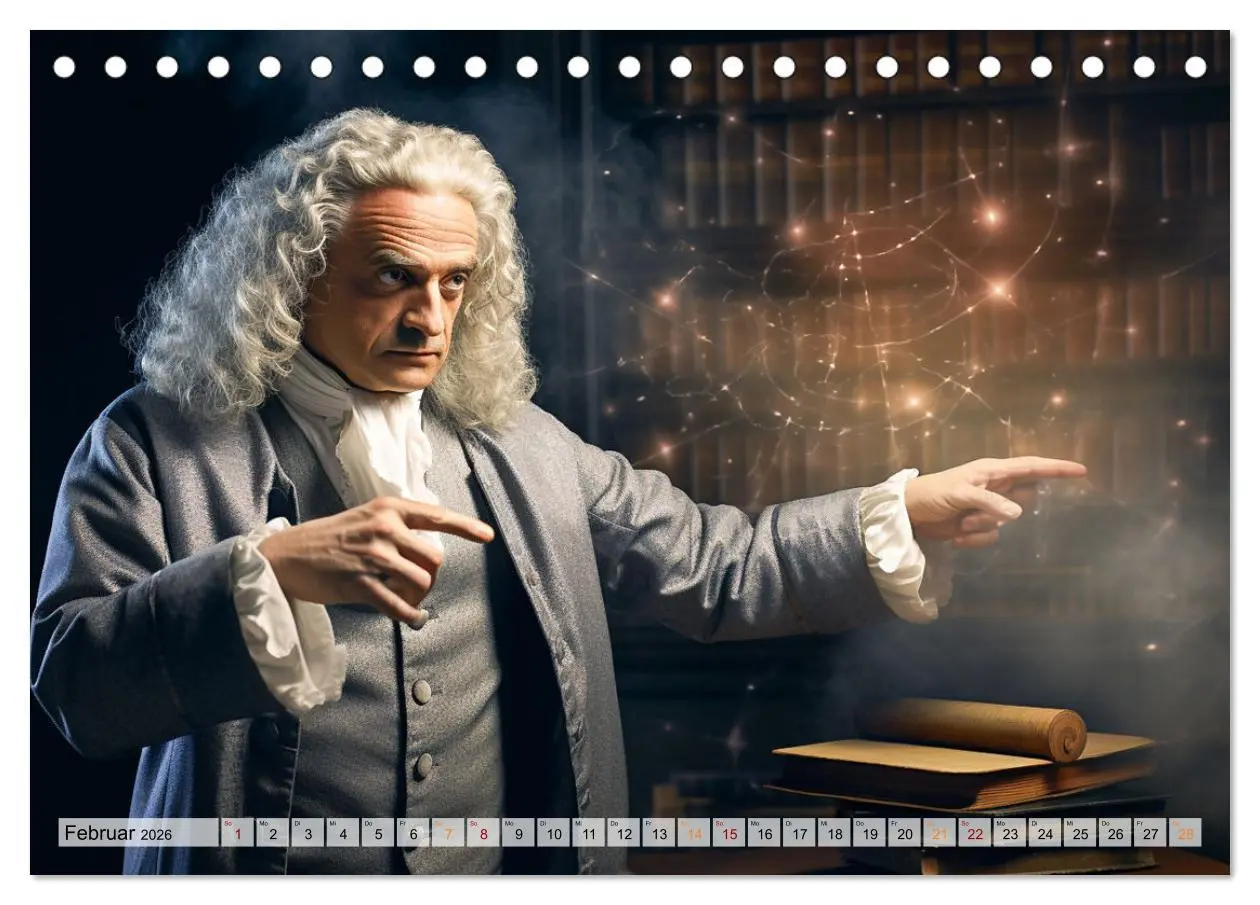 Bild: 9783457510926 | Genies der Physik (Tischkalender 2026 DIN A5 quer), CALVENDO...
