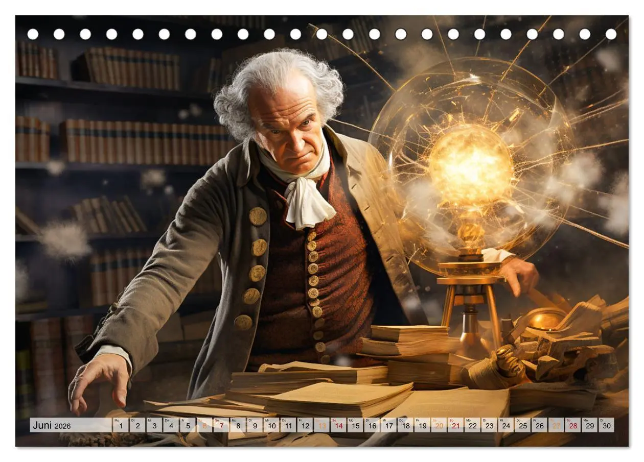 Bild: 9783457510926 | Genies der Physik (Tischkalender 2026 DIN A5 quer), CALVENDO...