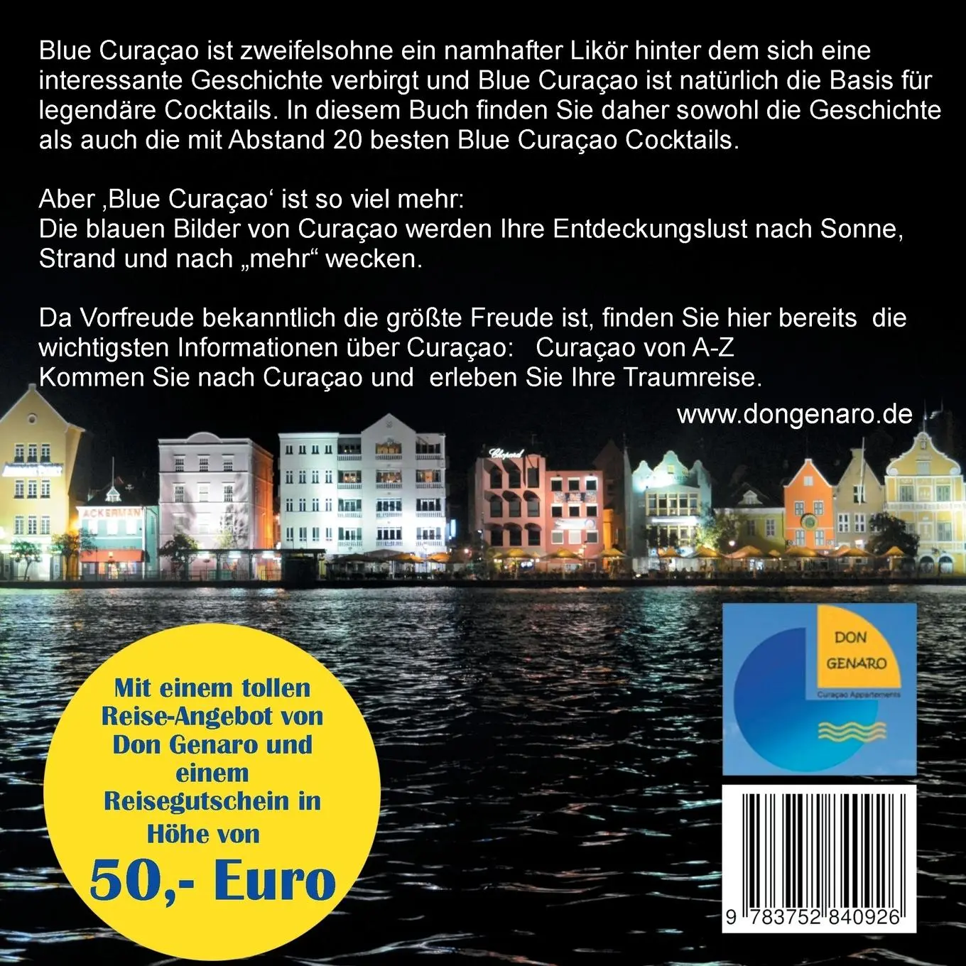 Rückseite: 9783752840926 | The Blue of Curacao | Informationen von A bis Z | Elke Verheugen