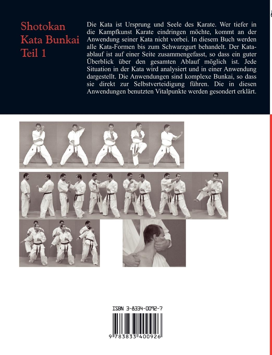 Rückseite: 9783833400926 | Shotokan Kata Bunkai Teil 1 | Anwendung der Shotokan Kata | Buch