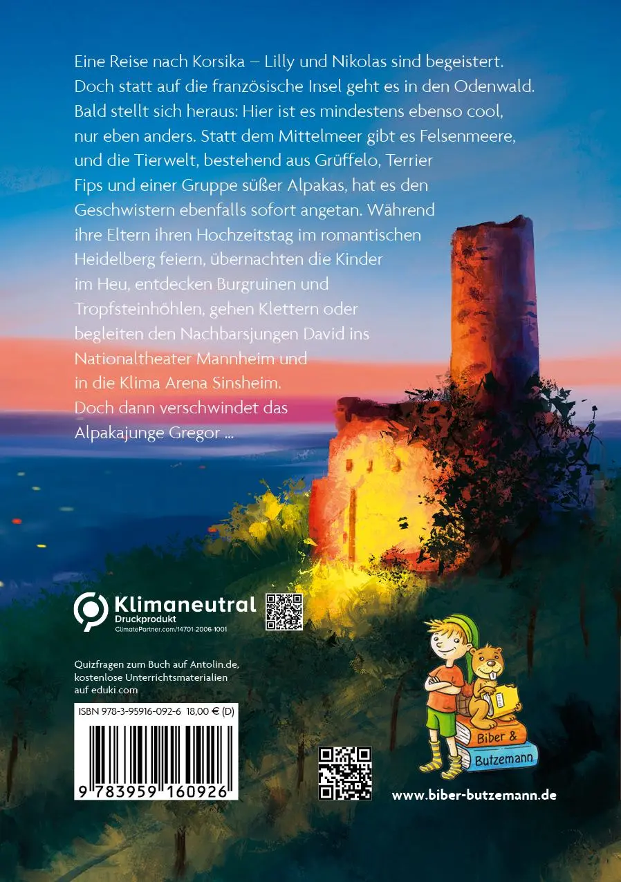 Rückseite: 9783959160926 | Abenteuer rund um Heidelberg und Odenwald - Lilly, Nikolas und ein...