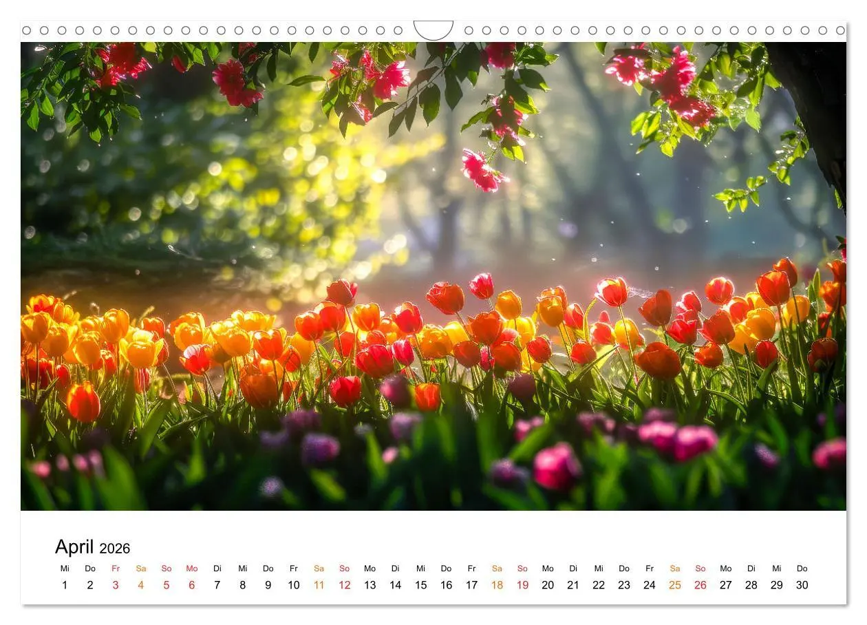 Bild: 9783457401026 | Tulpen - ein Farbenmeer (Wandkalender 2026 DIN A3 quer), CALVENDO...