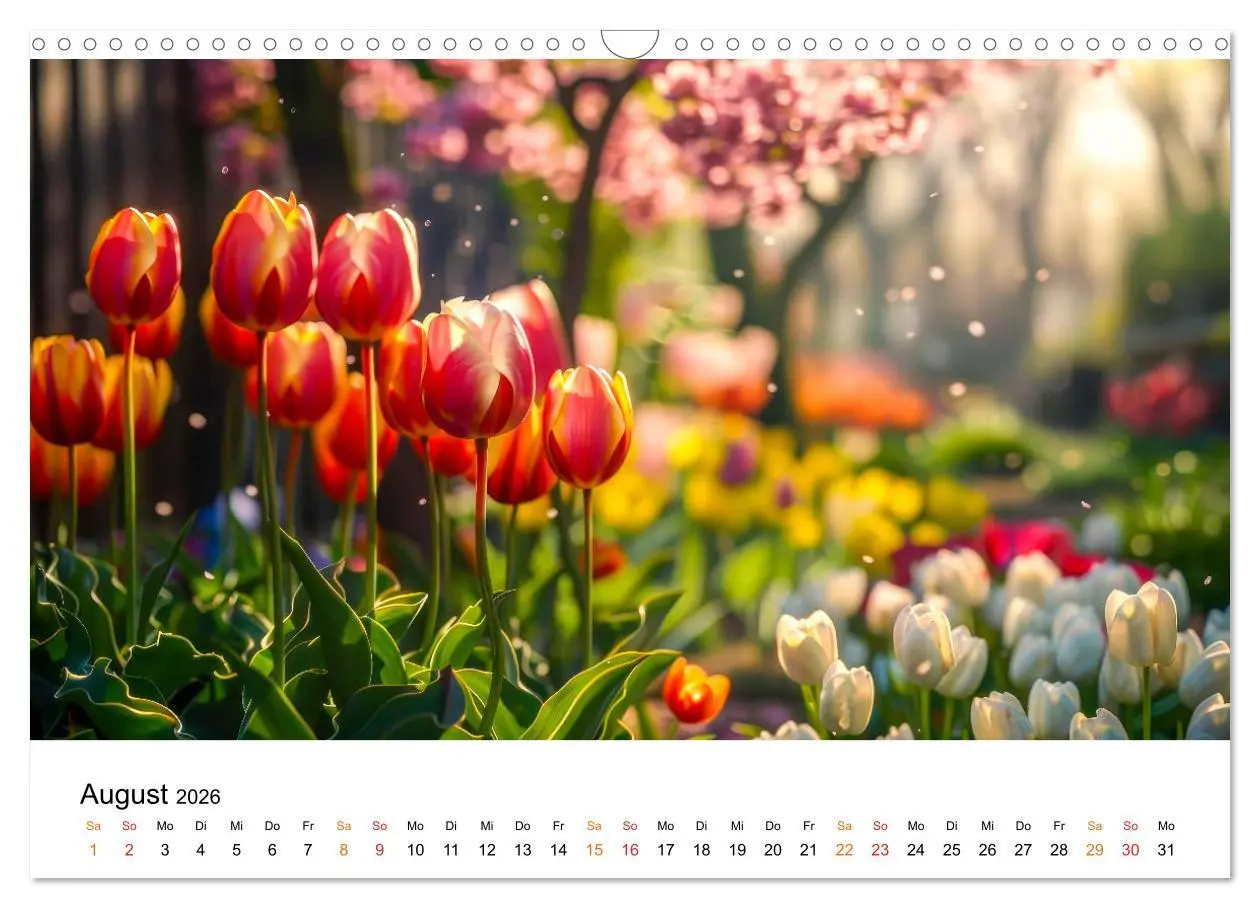 Bild: 9783457401026 | Tulpen - ein Farbenmeer (Wandkalender 2026 DIN A3 quer), CALVENDO...