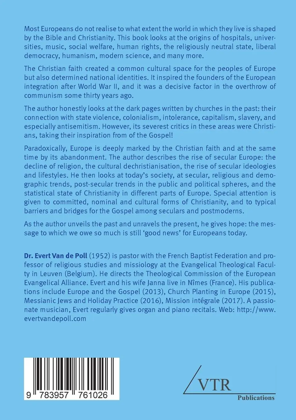 Rückseite: 9783957761026 | Christian Faith and the Making of Europe | Yesterday and Today | Poll