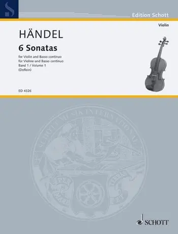Cover: 9790001051026 | 6 Sonatas For Violin And Basso Continuo Volume 1 | Händel | Buch