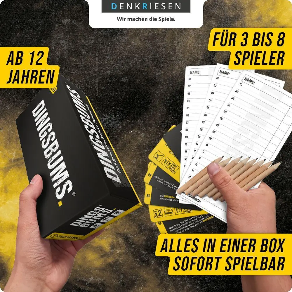 Bild: 4260528091126 | PARTYFIEBER - DINGSBUMS® "Das grundverkehrte Partyspiel" | Denis Görz