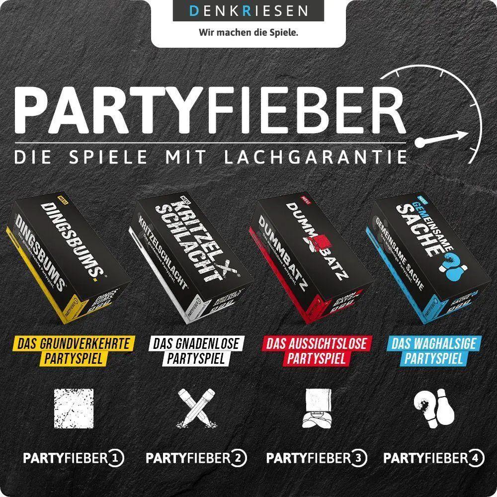 Bild: 4260528091126 | PARTYFIEBER - DINGSBUMS® "Das grundverkehrte Partyspiel" | Denis Görz