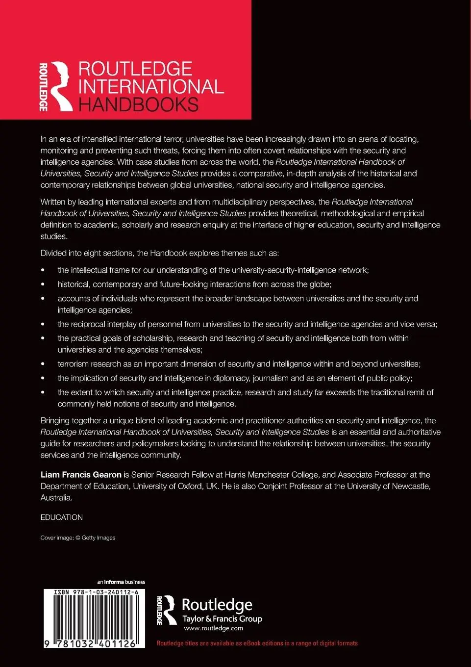 Rückseite: 9781032401126 | The Routledge International Handbook of Universities, Security and...