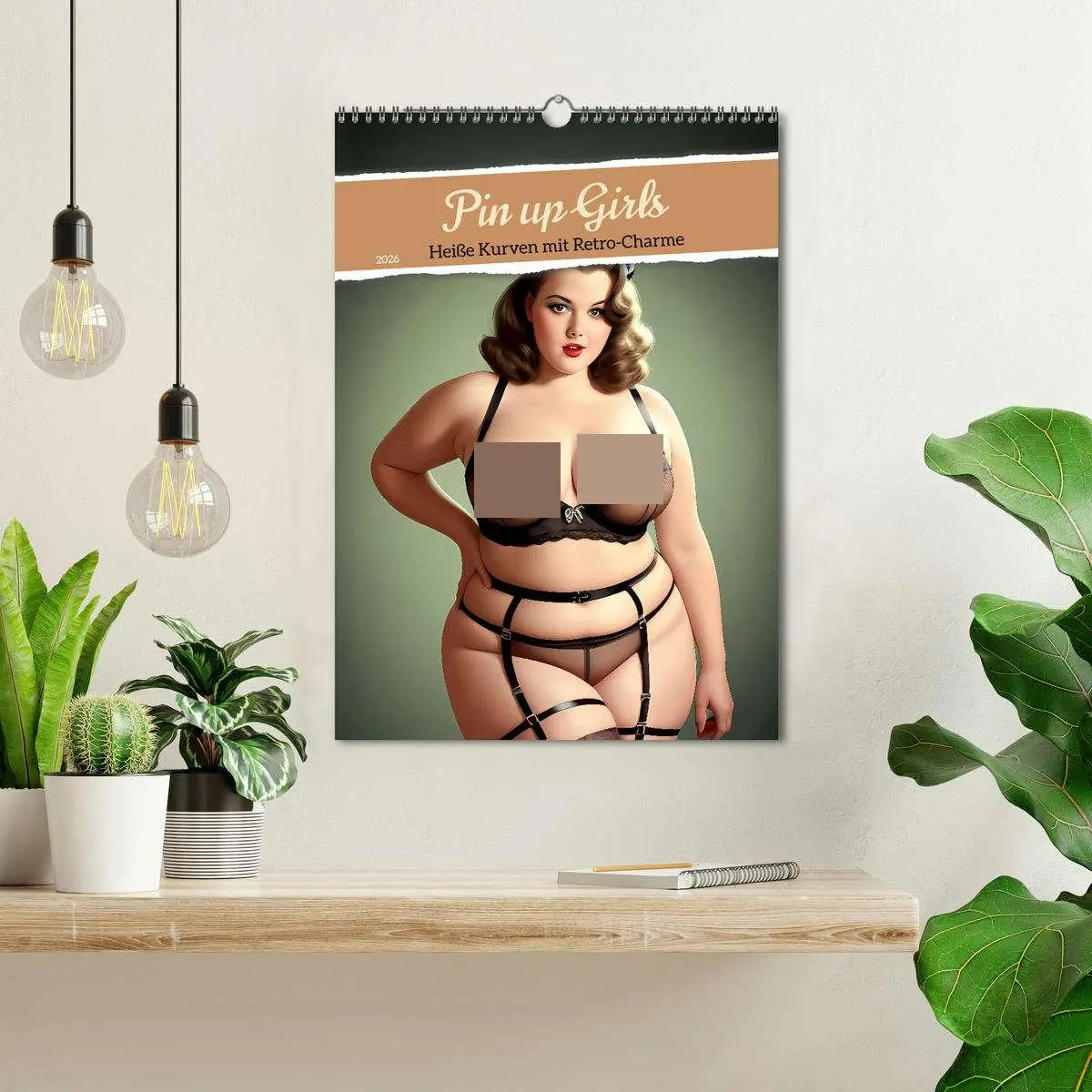 Bild: 9783516271126 | Pin up Girls Heiße Kurven mit Retro Charme (Wandkalender 2026 DIN...