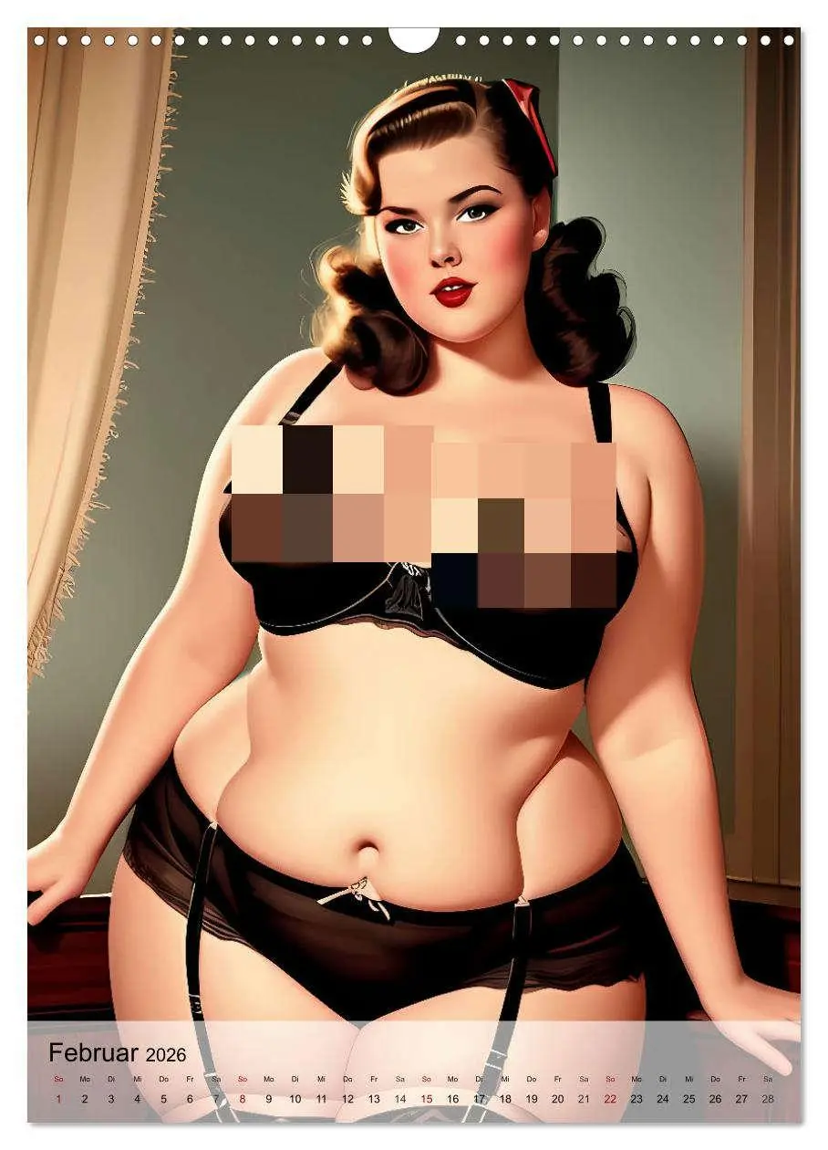 Bild: 9783516271126 | Pin up Girls Heiße Kurven mit Retro Charme (Wandkalender 2026 DIN...