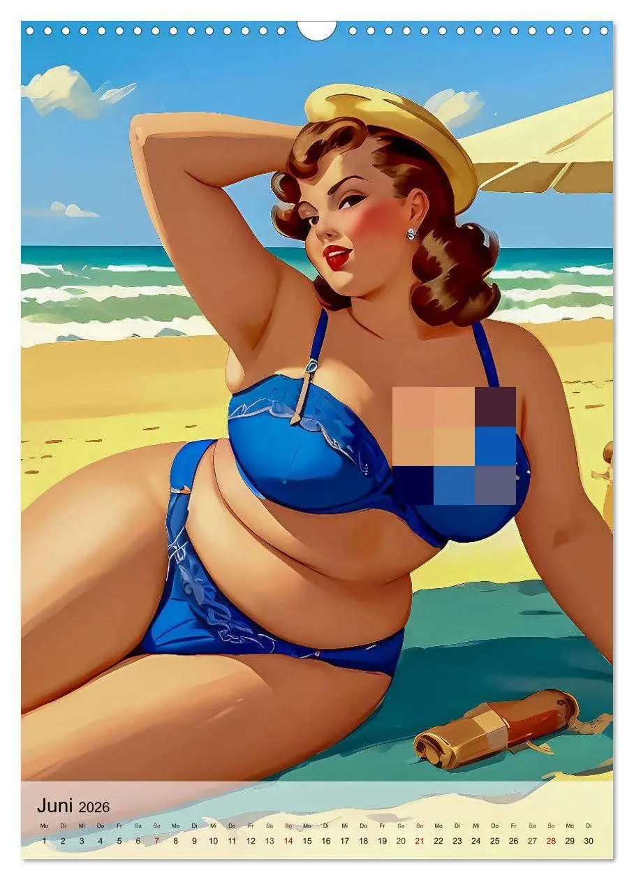 Bild: 9783516271126 | Pin up Girls Heiße Kurven mit Retro Charme (Wandkalender 2026 DIN...