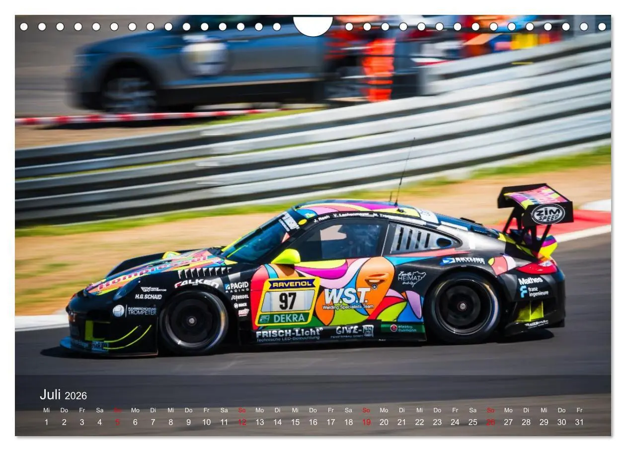 Bild: 9783516721126 | Motorsportkunst aus Weissach (Wandkalender 2026 DIN A4 quer),...
