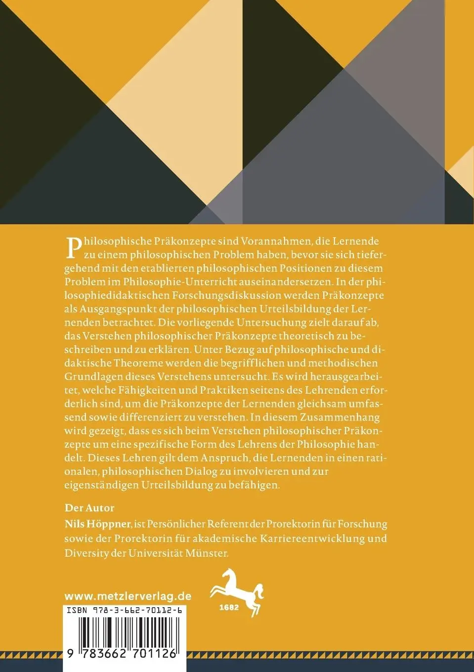 Rückseite: 9783662701126 | Philosophische Präkonzepte verstehen | Nils Höppner | Taschenbuch | x