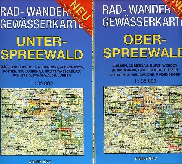 Bild: 9783866361126 | Spreewald 1 : 35 000 Rad-, Wander- und Gewässerkarten-Set | Gebhardt