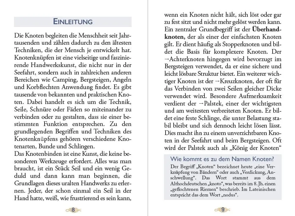 Bild: 9783955601126 | Das kleine Buch der Knoten, Schlaufen und Schlingen | Günter Pump
