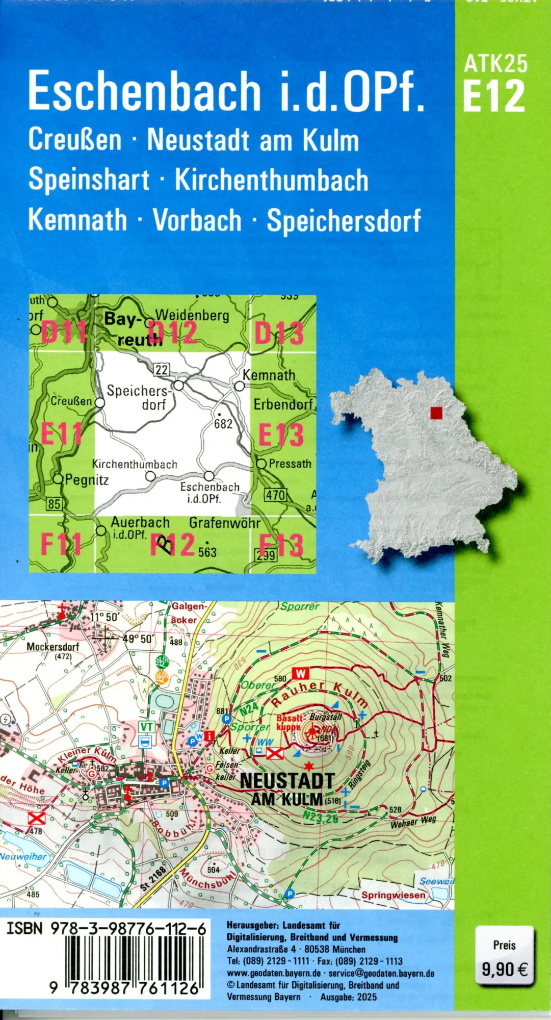 Bild: 9783987761126 | ATK25-E12 Eschenbach i.d.OPf. (Amtliche Topographische Karte 1:25000)
