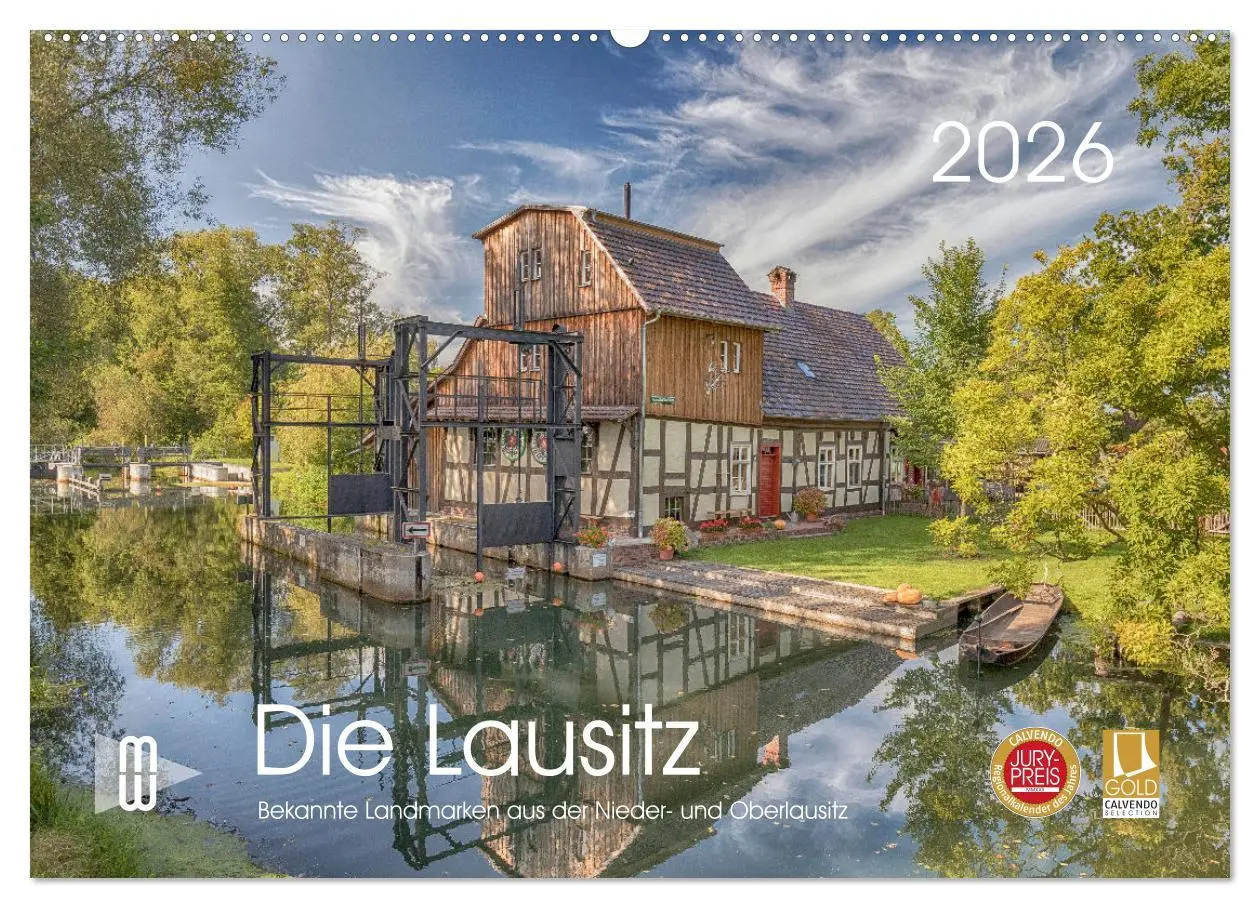 Cover: 9783457551226 | Die Lausitz - Landmarken der Nieder- und Oberlausitz (Wandkalender...