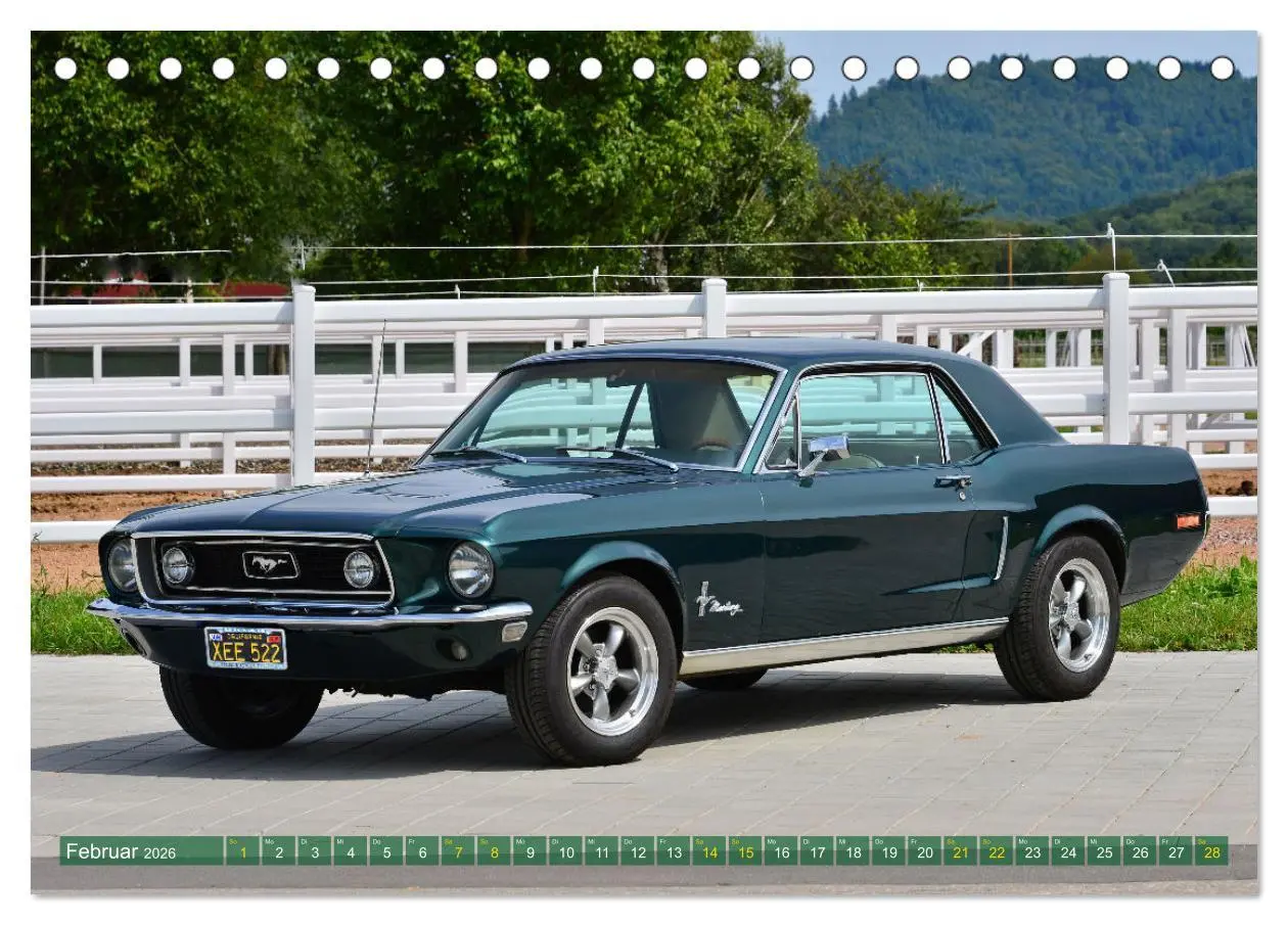 Bild: 9783457621226 | Ein Pony zum verlieben - Ford Mustang 1968 (Tischkalender 2026 DIN...