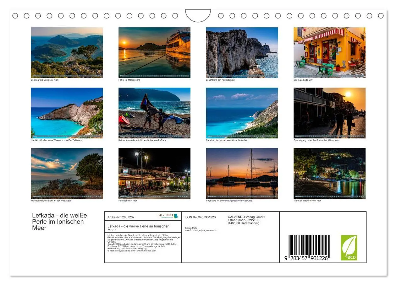 Bild: 9783457931226 | Lefkada - die weiße Perle im Ionischen Meer (Wandkalender 2026 DIN...