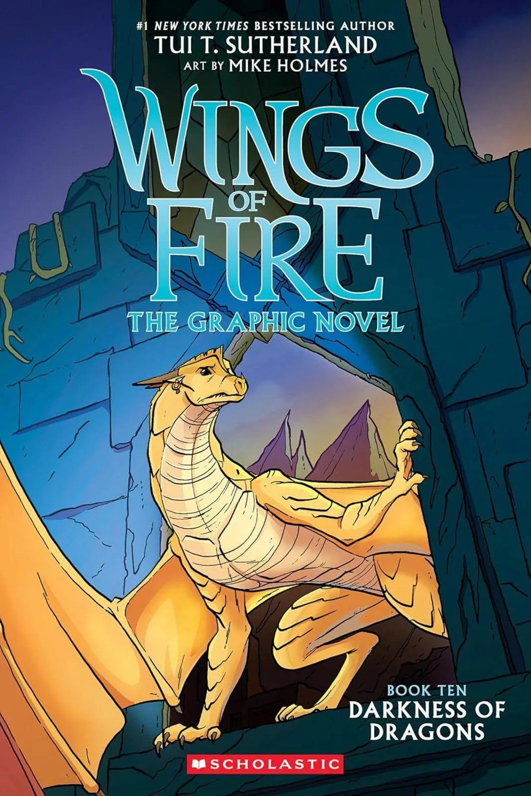 Cover: 9781339001326 | Darkness of Dragons: A Graphic Novel (Wings of Fire Graphic Novel #10)