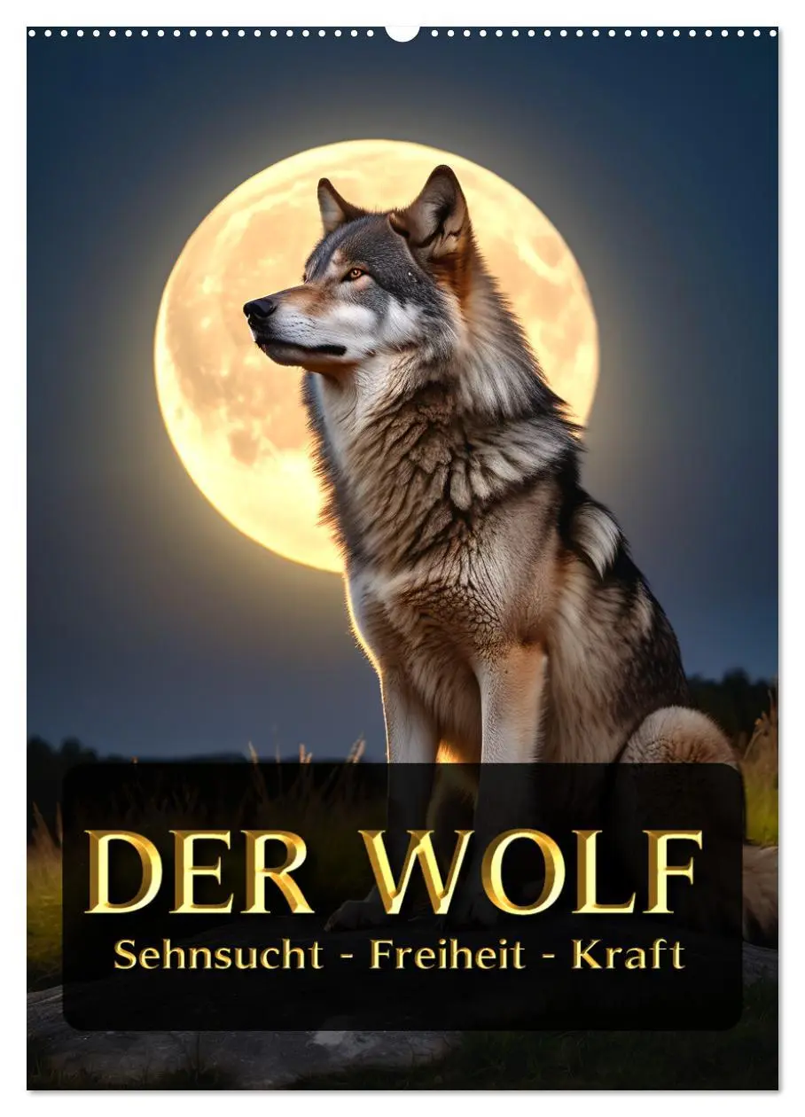Cover: 9783457301326 | Der Wolf - Sehnsucht Freiheit Kraft (Wandkalender 2026 DIN A2...