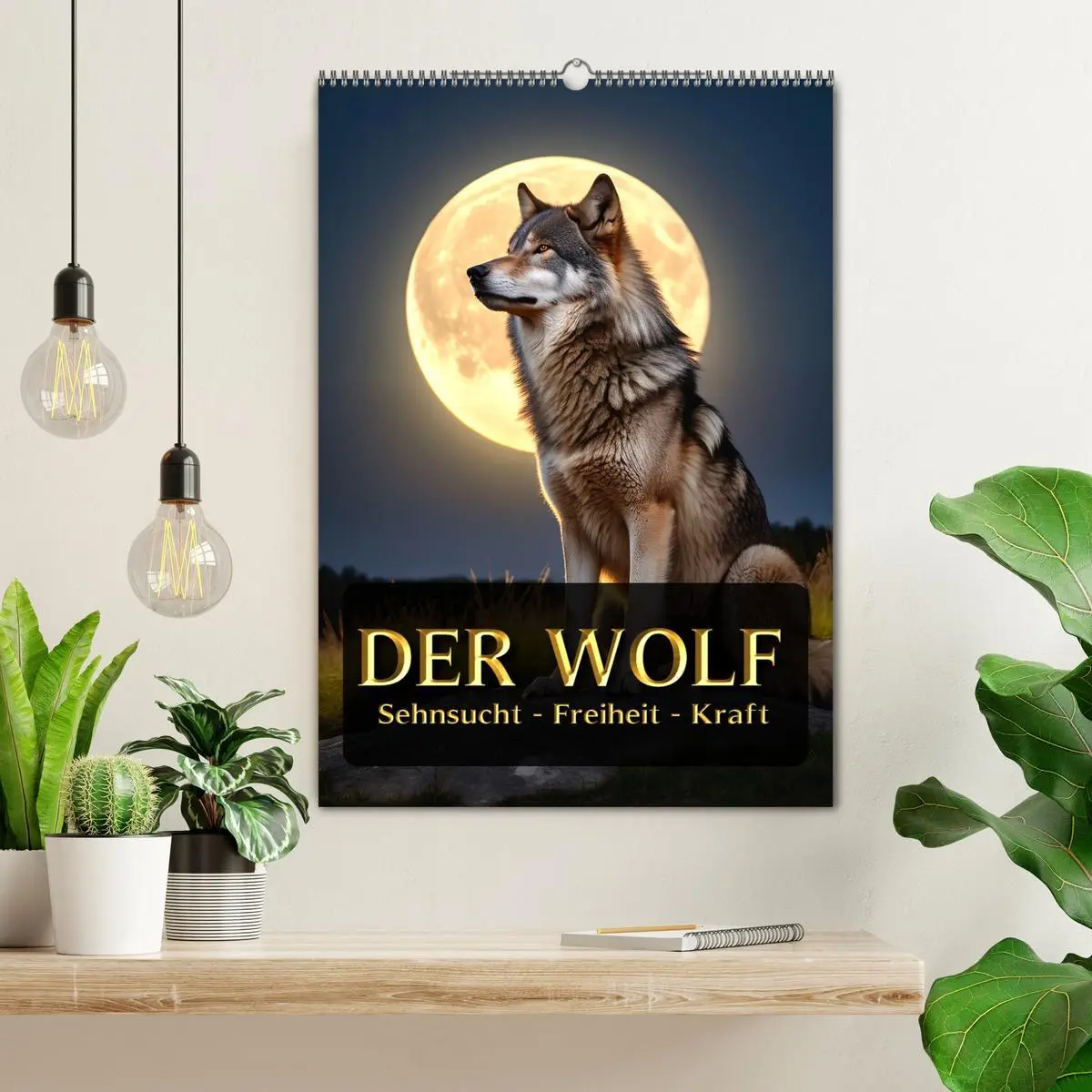 Bild: 9783457301326 | Der Wolf - Sehnsucht Freiheit Kraft (Wandkalender 2026 DIN A2...