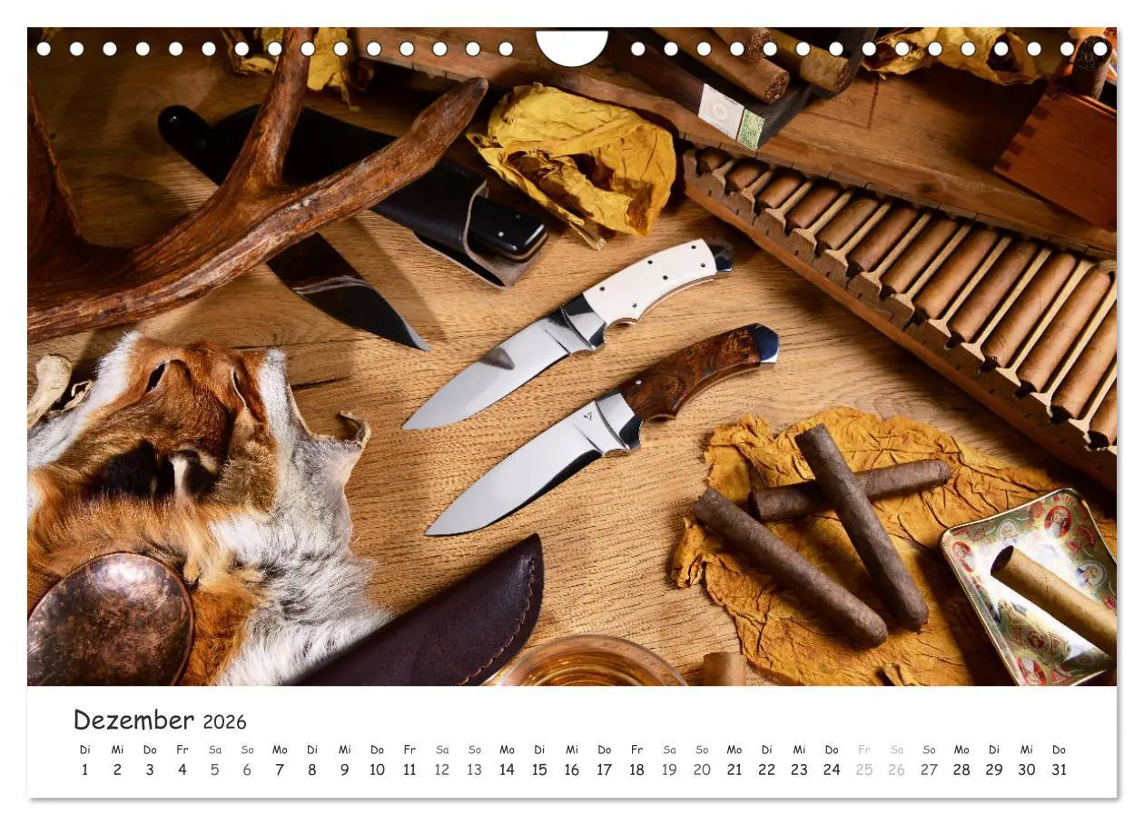Bild: 9783457781326 | Handgefertigte Jagdmesser (Wandkalender 2026 DIN A4 quer), CALVENDO...