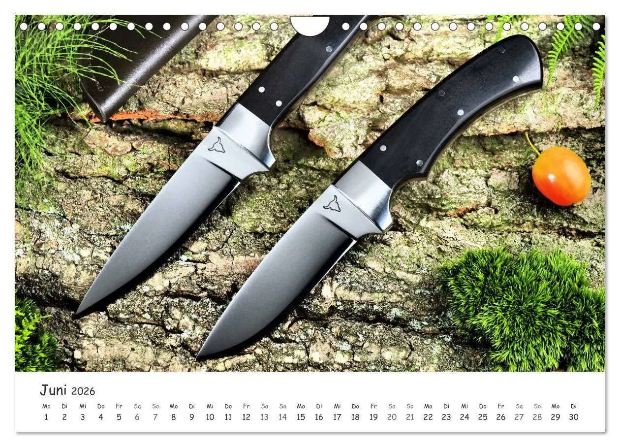 Bild: 9783457781326 | Handgefertigte Jagdmesser (Wandkalender 2026 DIN A4 quer), CALVENDO...