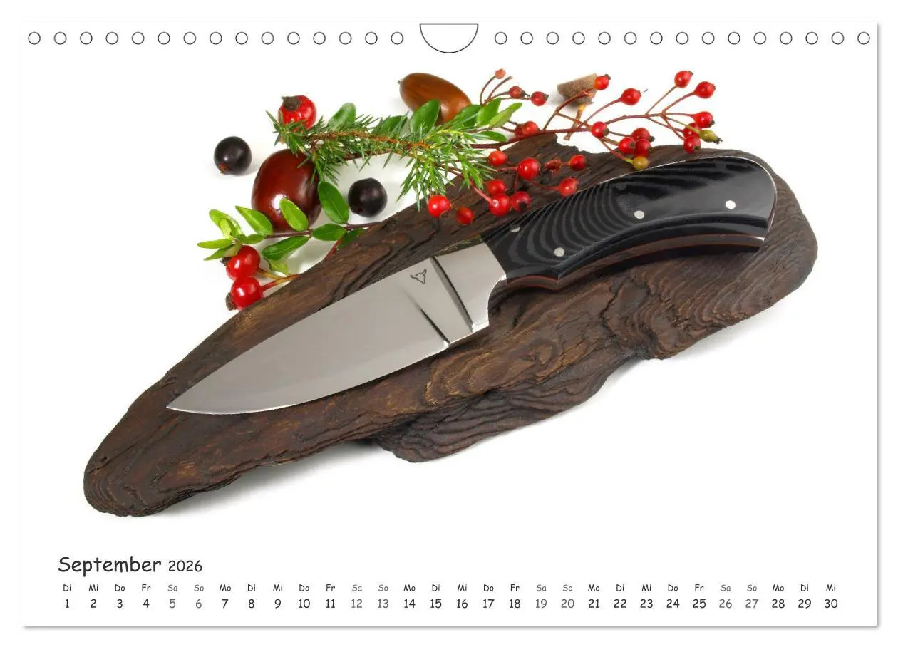 Bild: 9783457781326 | Handgefertigte Jagdmesser (Wandkalender 2026 DIN A4 quer), CALVENDO...