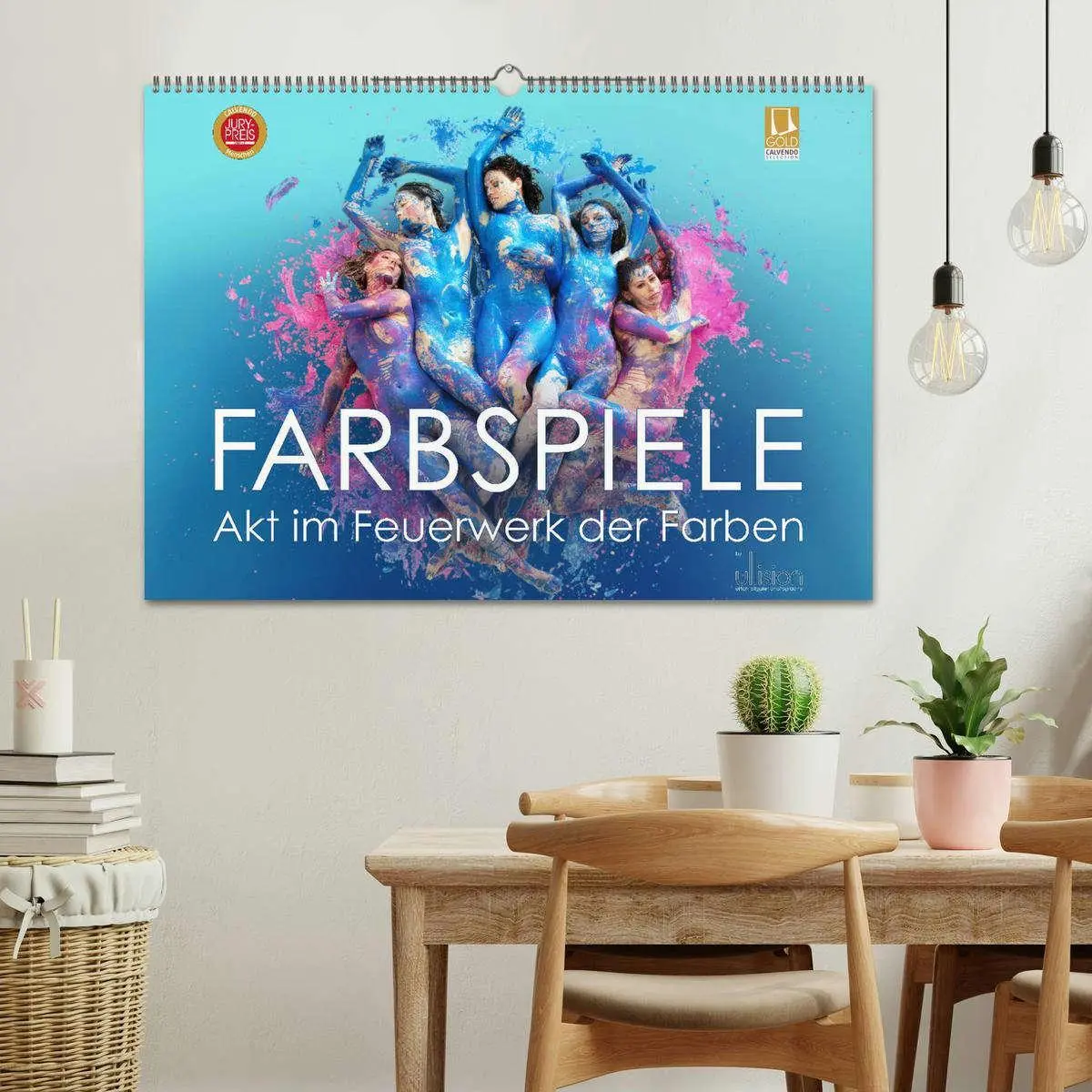 Bild: 9783457921326 | FARBSPIELE - Akt im Feuerwerk der Farben (Wandkalender 2026 DIN A2...