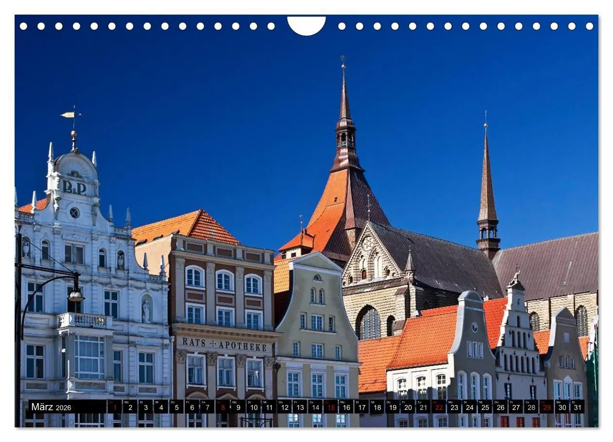 Bild: 9783516011326 | Ostseeperle Rostock (Wandkalender 2026 DIN A4 quer), CALVENDO...