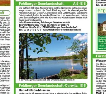 Bild: 9783747301326 | Naturpark Feldberger Seenlandschaft - Nördliche Uckermark 1:60 000