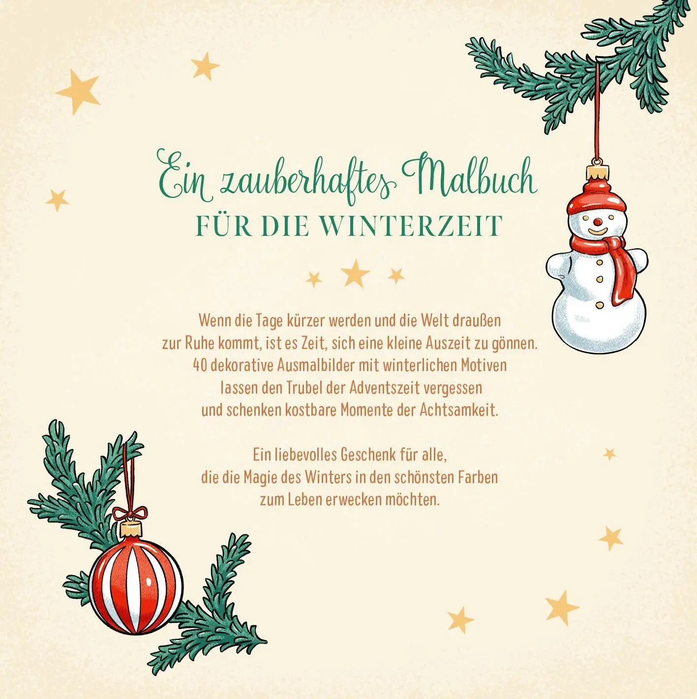 Rückseite: 4014489141426 | Wintertraum | Ein Ausmalbuch für gemütliche Momente | Olga Kawa | Buch