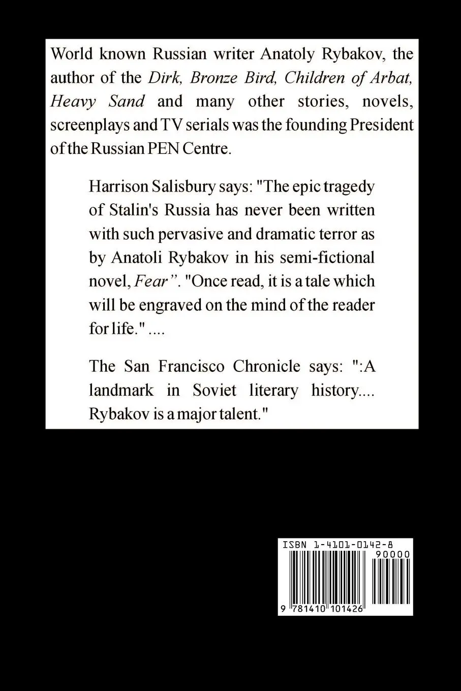 Rückseite: 9781410101426 | Bronze Bird, The | Anatoly Rybakov | Taschenbuch | Englisch | 2002