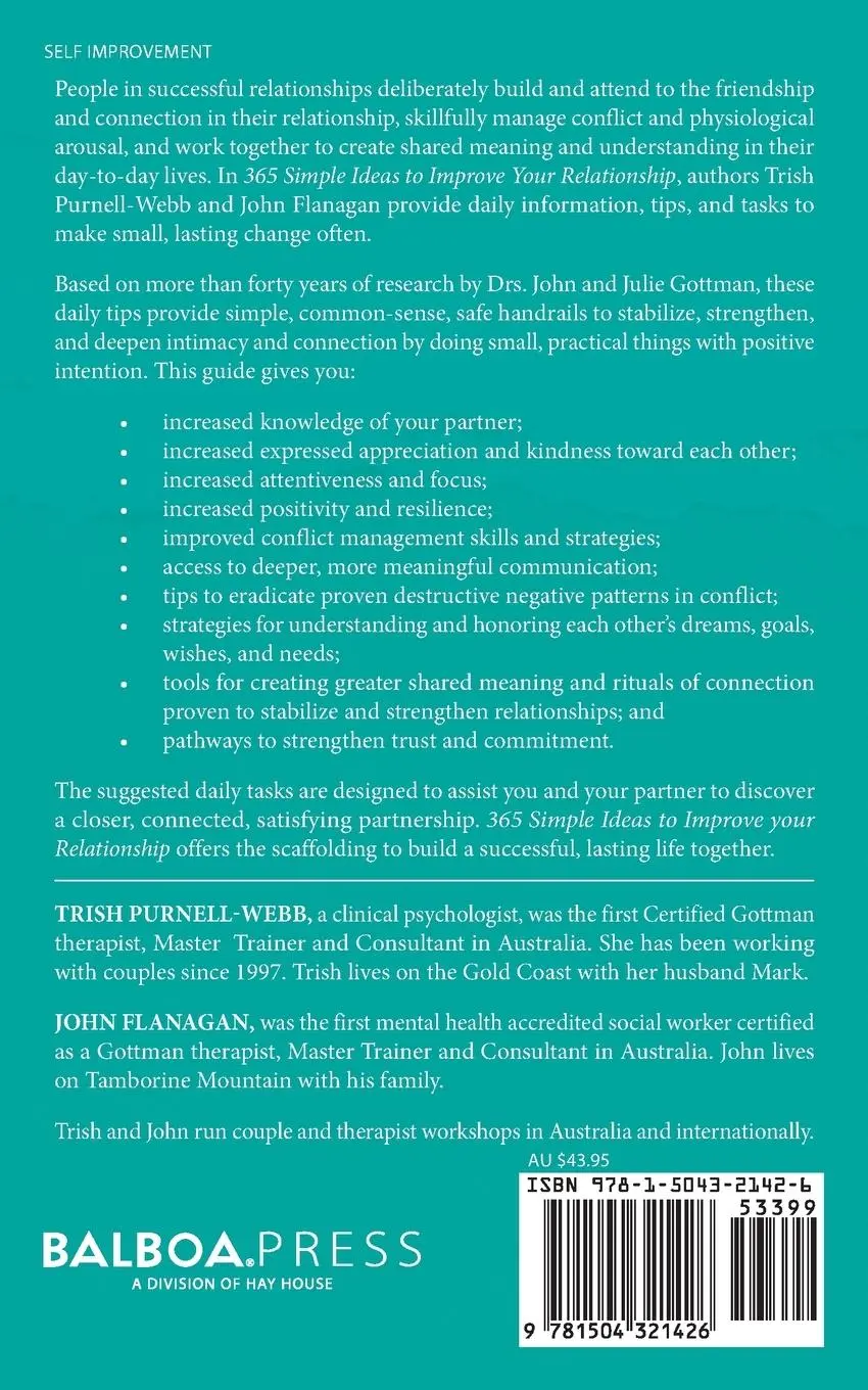 Rückseite: 9781504321426 | 365 Simple Ideas to Improve Your Relationship | Purnell-Webb (u. a.)