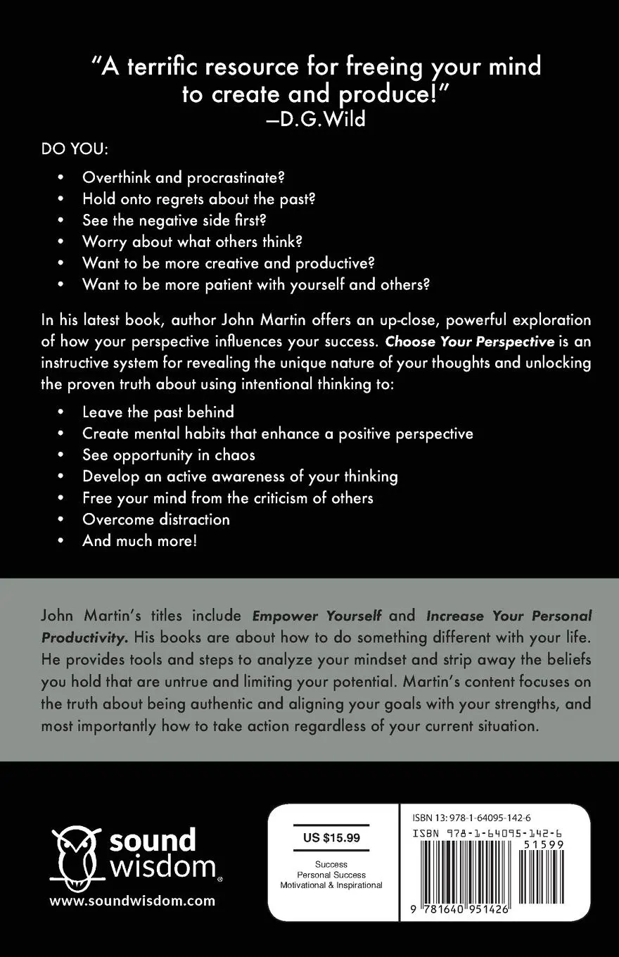Rückseite: 9781640951426 | Choose Your Perspective | John Martin | Taschenbuch | Englisch | 2019