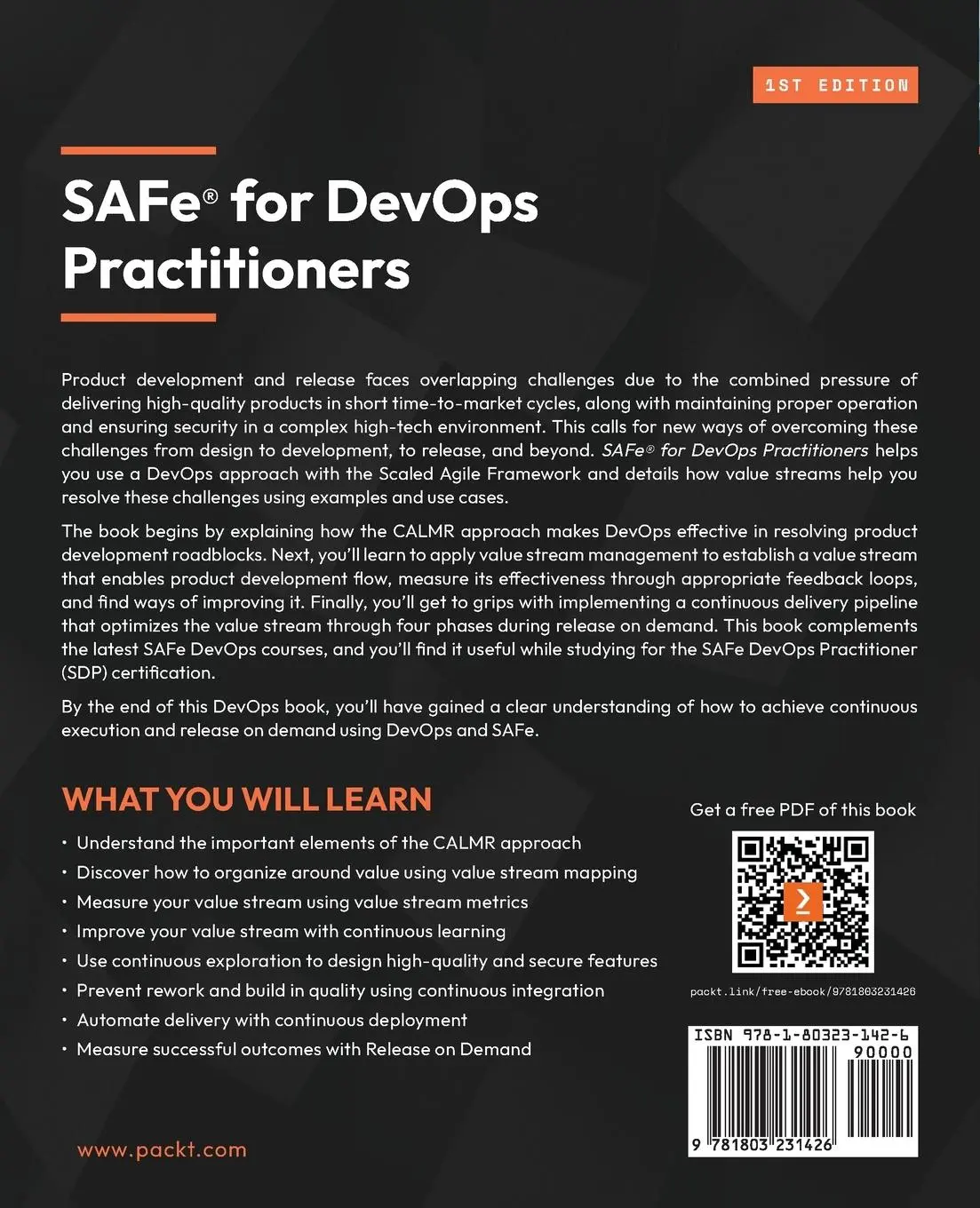 Rückseite: 9781803231426 | SAFe® for DevOps Practitioners | Robert Wen | Taschenbuch | Englisch