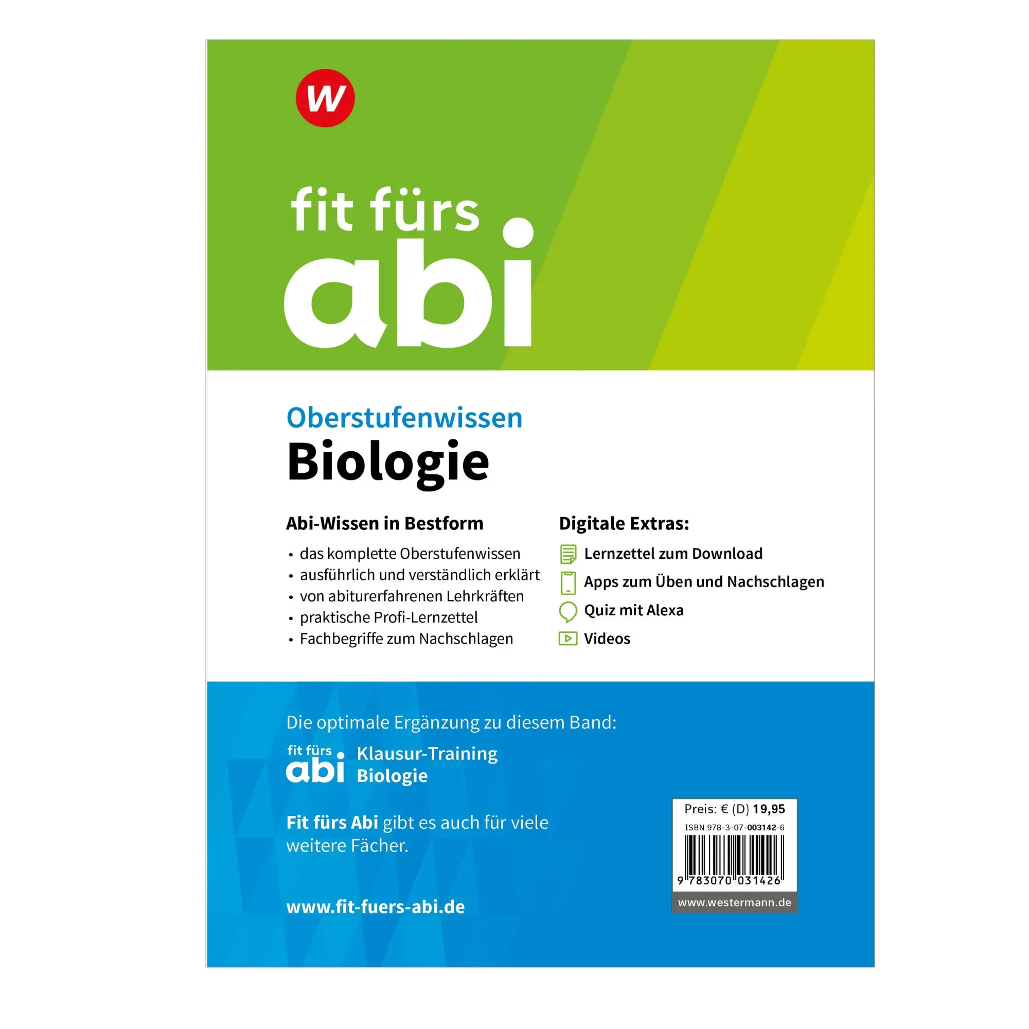 Bild: 9783070031426 | Fit fürs Abi | Fit fürs Abi. Biologie Oberstufenwissen. Ausgabe 2024