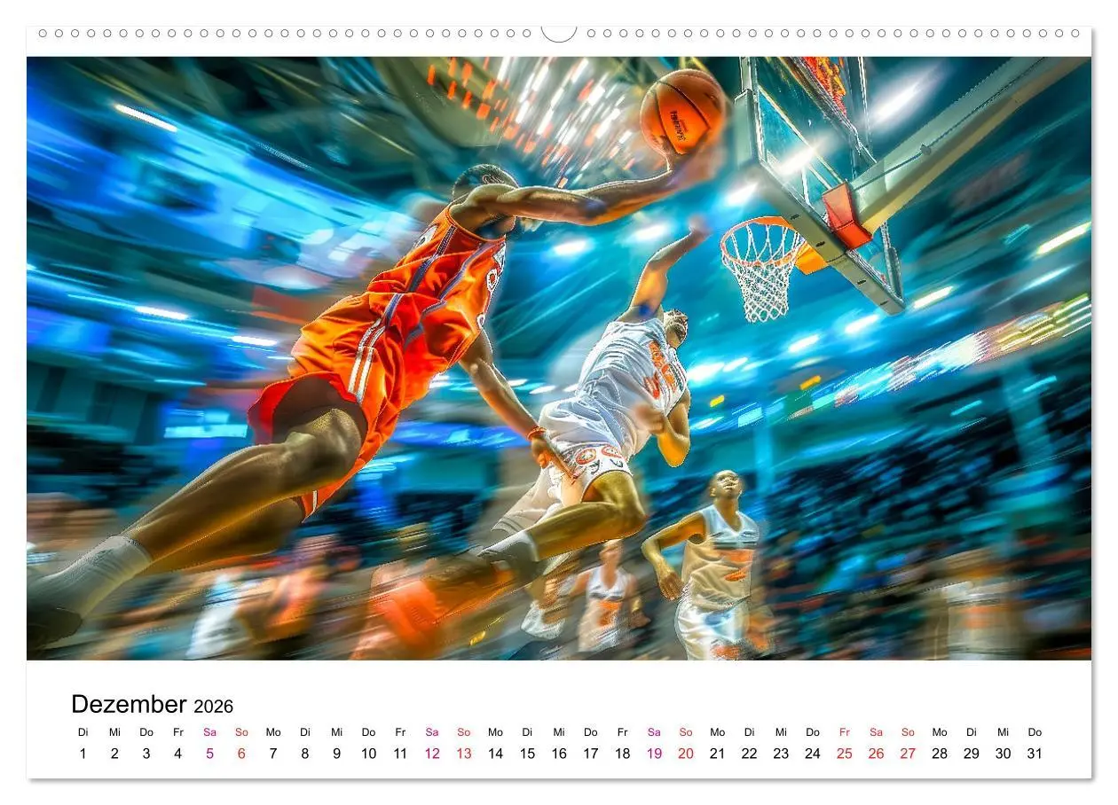 Bild: 9783457391426 | Basketball Erlebnisse (hochwertiger Premium Wandkalender 2026 DIN...