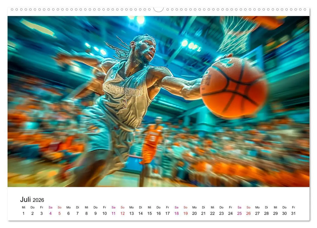 Bild: 9783457391426 | Basketball Erlebnisse (hochwertiger Premium Wandkalender 2026 DIN...